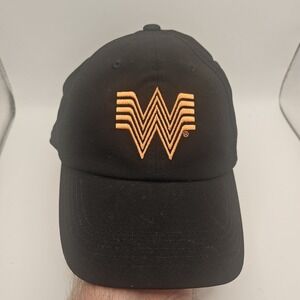 Whataburger Black Orange Adjustable‎ Employee Hat Uniform